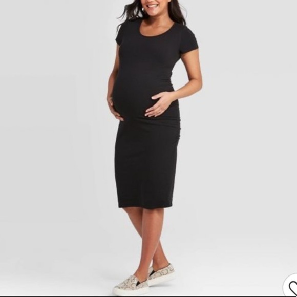 Isabel Maternity by Ingrid & Isabel Dresses & Skirts - (M)- Isabel Maternity by Ingrid & Isabel Short Sleeve T-Shirt Maternity Dress‎